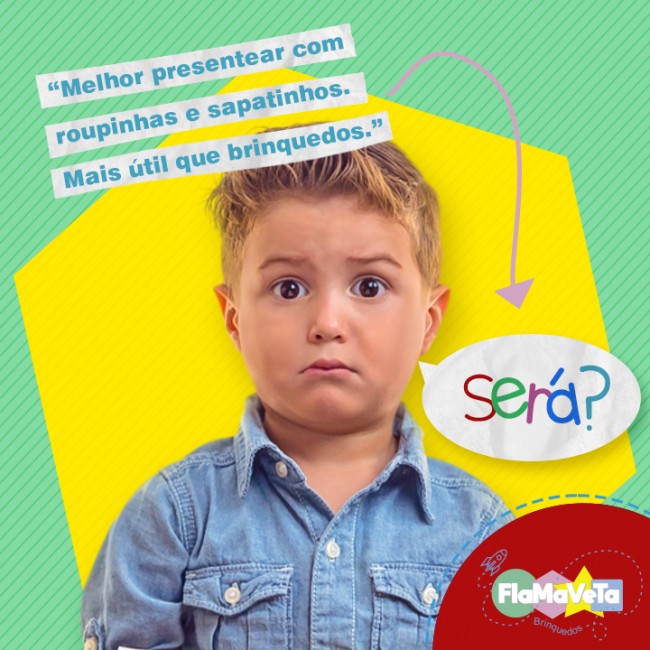 “Melhor presentear com roupinhas e sapatinhos. Mais útil que brinquedos.” Será mesmo?