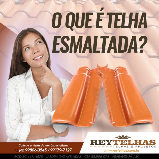 O que é telha esmaltada?