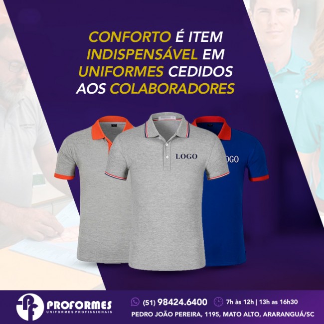 Conforto é item indispensável em uniformes cedidos aos colaboradores