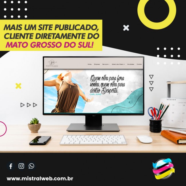 Mais um site publicado, cliente diretamente do Mato Grosso do Sul