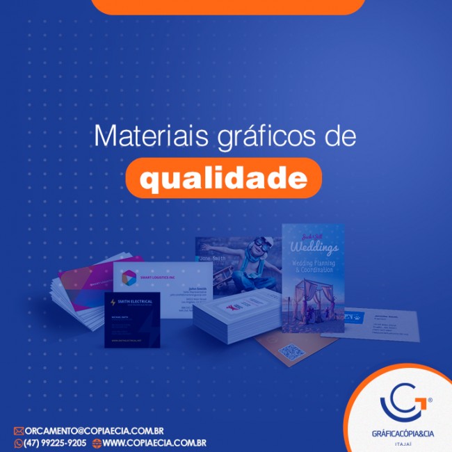 Materiais gráficos de qualidade