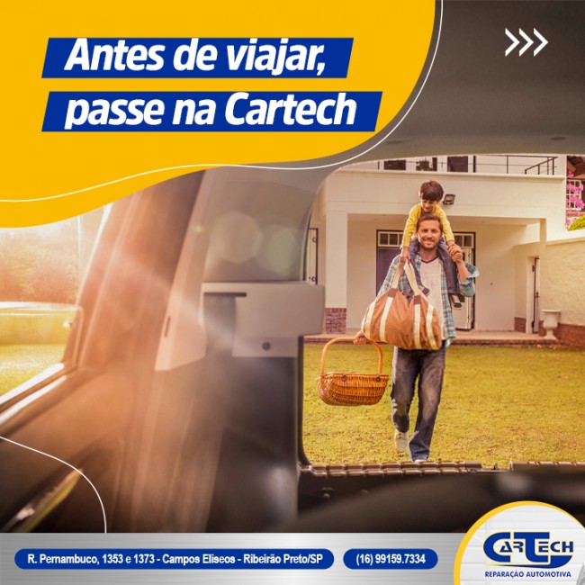 Antes de viajar, passe na Cartech