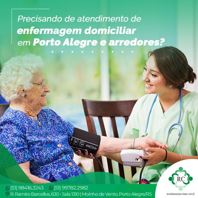 Precisando de atendimento de enfermagem domiciliar em Porto Alegre?