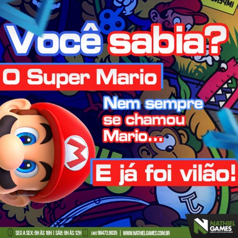 Você sabia? O Super Mario nem sempre se chamou Mario e já foi vilão