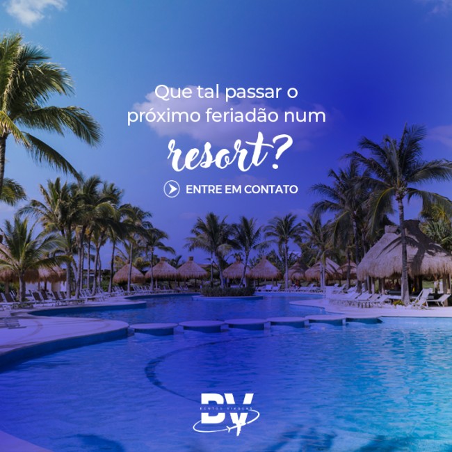 Que tal passar o próximo feriadão num resort?