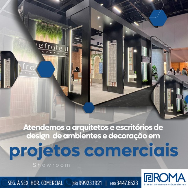 Atendemos a arquitetos e escritórios de design de ambientes e de coração em projeto comerciais
