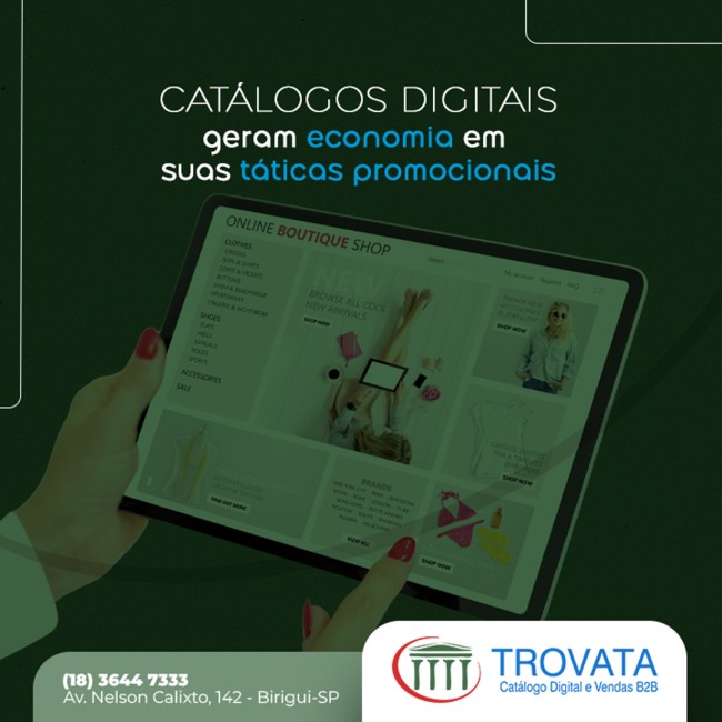 Catálogos digitais geram economia em suas táticas promocionais