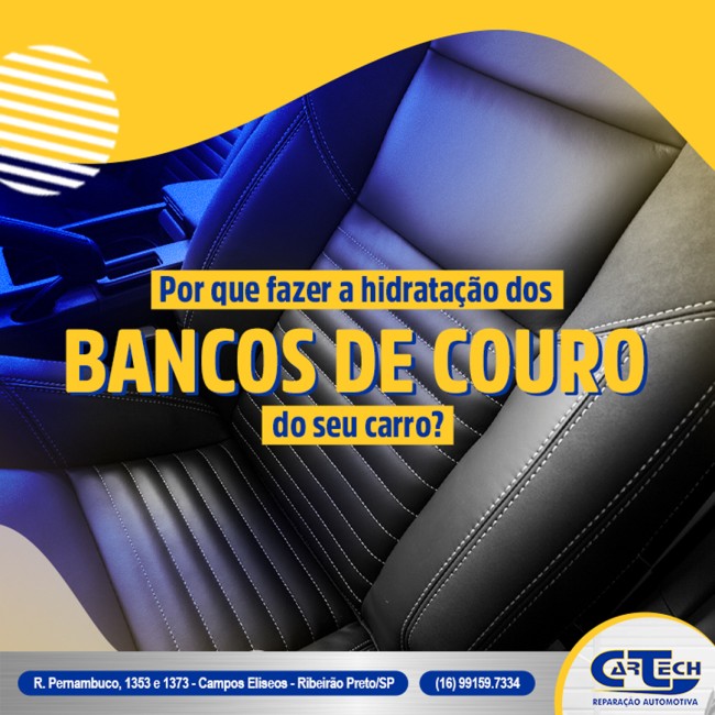 Por que fazer a hidratação dos bancos de couro do seu carro?
