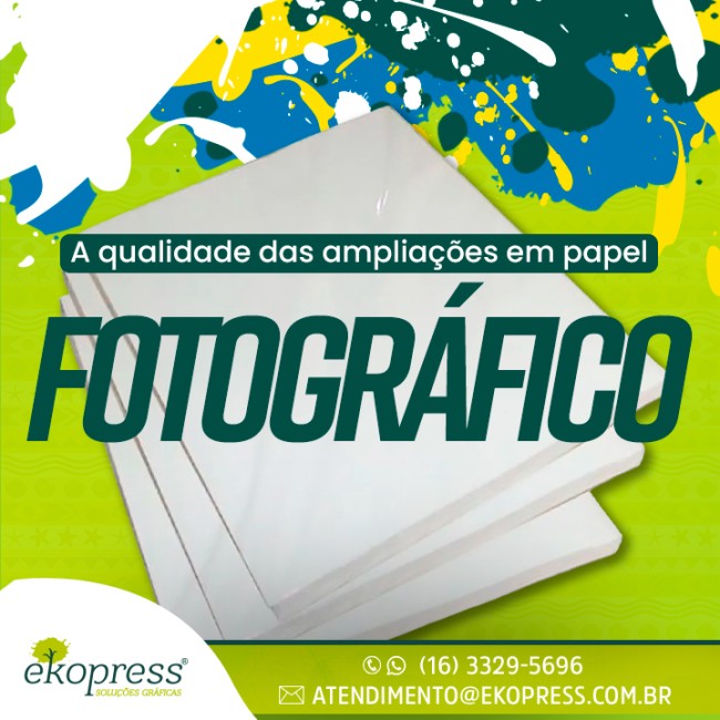 A qualidade das ampliações em papel fotográfico