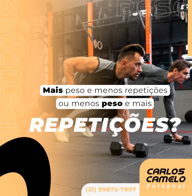 Mais peso e menos repetições ou menos peso e mais repetições?