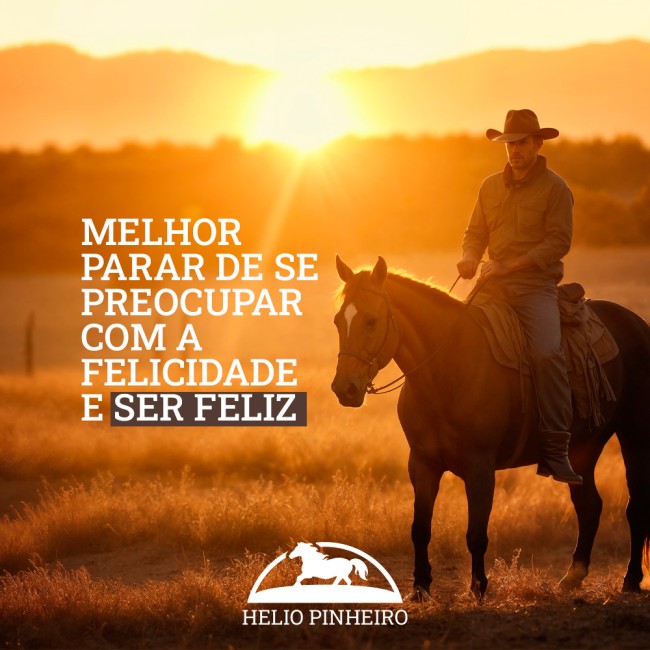 Melhor parar de se preocupar com a felicidade e ser feliz