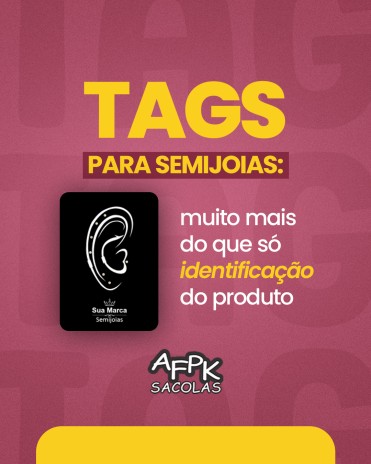 Tags para semijoias: muito mais do que só identificação do produto
