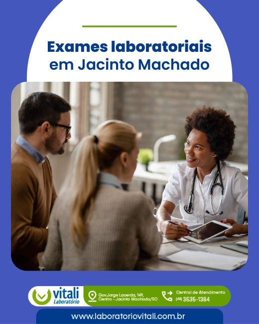 Exames laboratoriais em Jacinto Machado