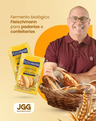Fermento biológico Fleischmann para padarias e confeitarias