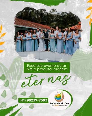 Faça seu evento ao ar livre e produza imagens eternas