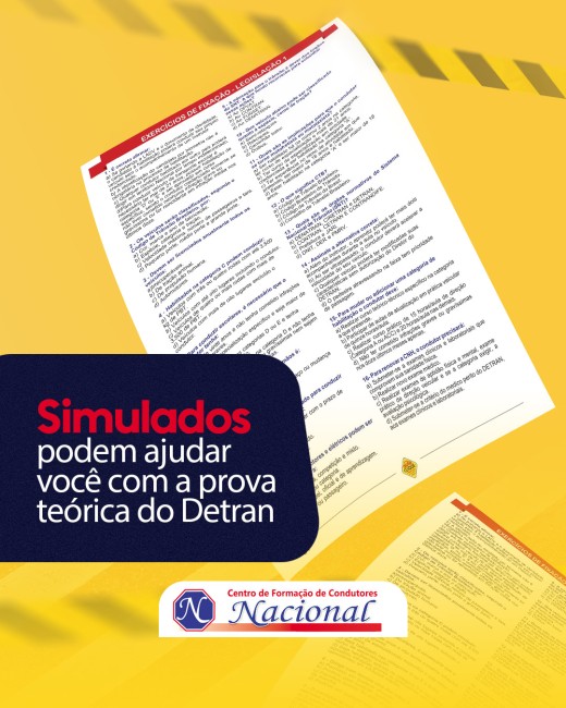 Simulados podem ajudar você com a prova teórica do Detran