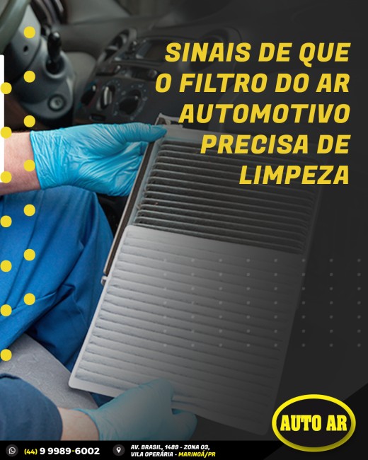 Sinais de que o filtro do ar automotivo precisa de limpeza