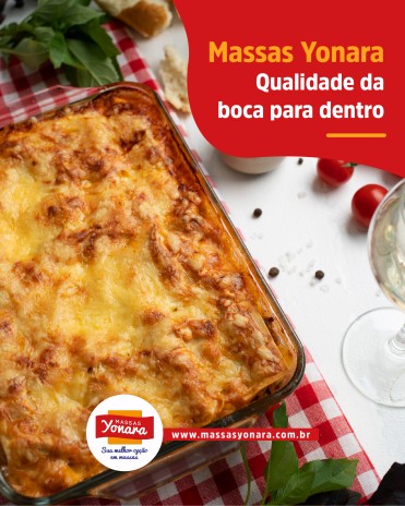 Massas Yonara: qualidade da boca para dentro