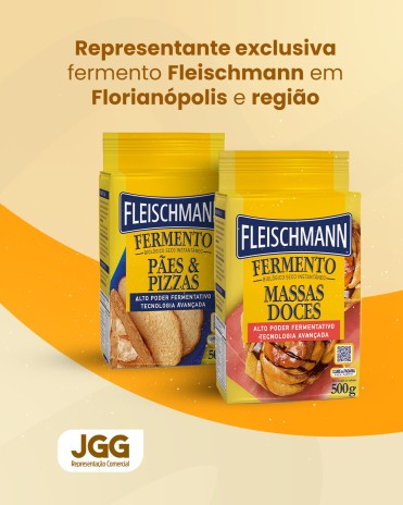 Representante exclusiva fermento Fleischmann em Florianópolis e região