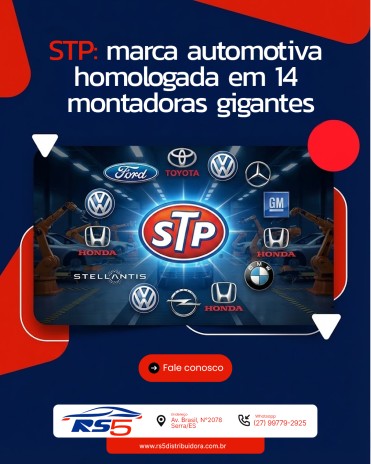 STP: marca automotiva homologada em 14 montadoras gigantes