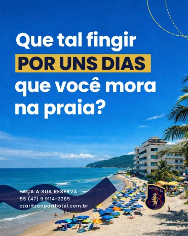Que tal fingir por uns dias que você mora na praia?