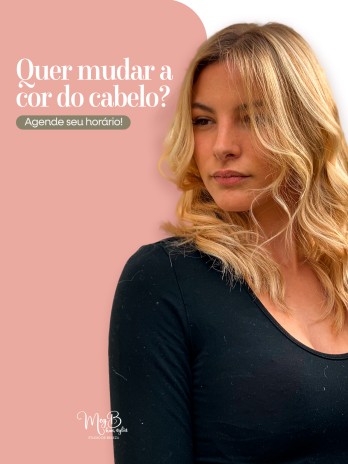 Quer mudar a cor do cabelo? Agende seu horário!
