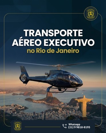 Transporte aéreo executivo no Rio de Janeiro