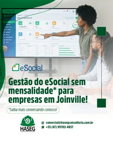 Gestão do eSocial sem mensalidade para empresas em Joinville!