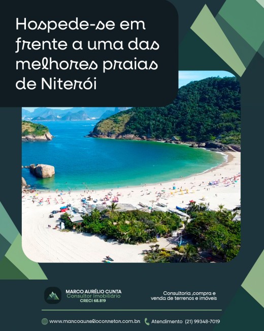 Hospede-se em frente a uma das melhores praias de Niterói