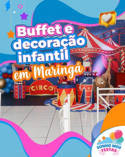 Buffet e decoração infantil em Maringá