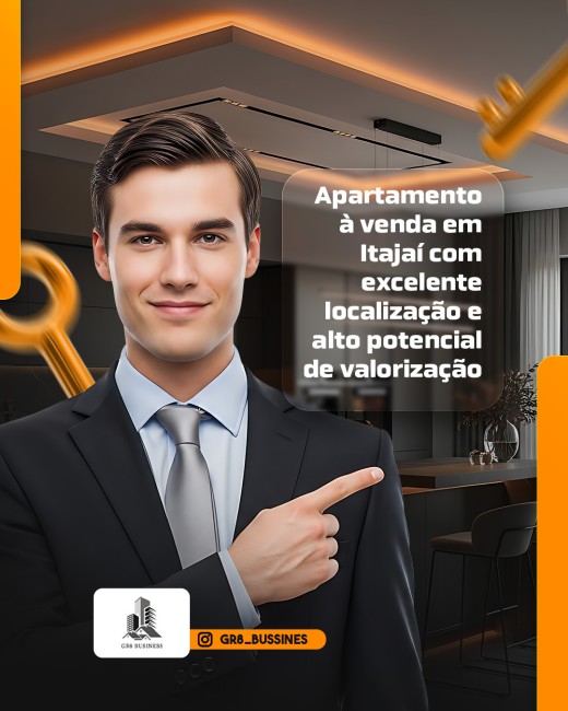 Apartamento à venda em Itajaí com excelente localização e alto potencial de valorização