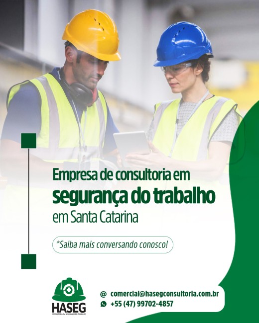Empresa de consultoria em segurança do trabalho em Santa Catarina