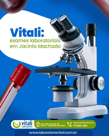 Vitali: exames laboratoriais em Jacinto Machado