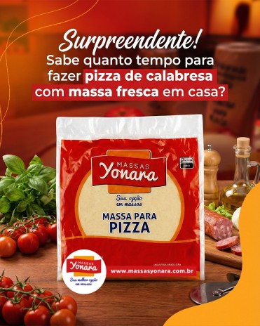 Surpreendente! Sabe quanto tempo para fazer pizza de calabresa com massa fresca em casa?
