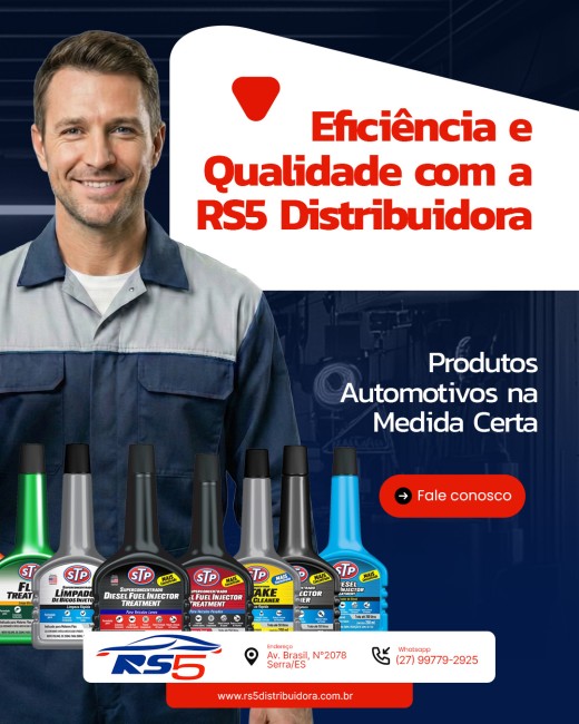 Eficiência e Qualidade com a RS5 Distribuidora Produtos Automotivos na Medida Certa