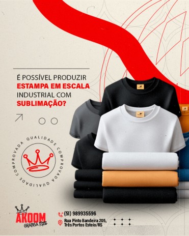 É possível produzir estampa em escala industrial com sublimação?