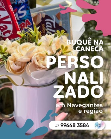 Buquê na Caneca em Itajaí Uma Nova Forma de Presentear