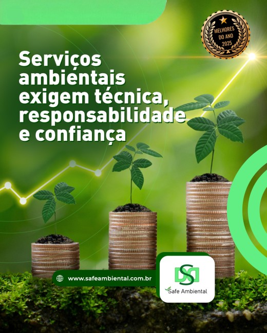 Serviços ambientais exigem técnica, responsabilidade e confiança