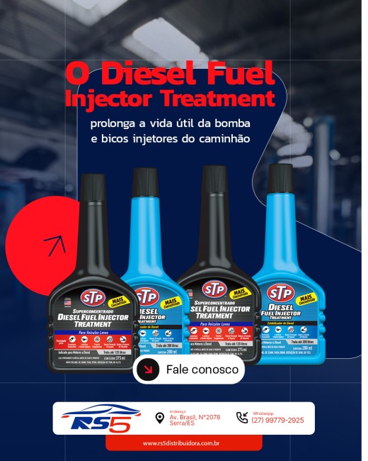 O Diesel Fuel Injector Treatment prolonga a vida útil da bomba e bicos injetores do caminhão