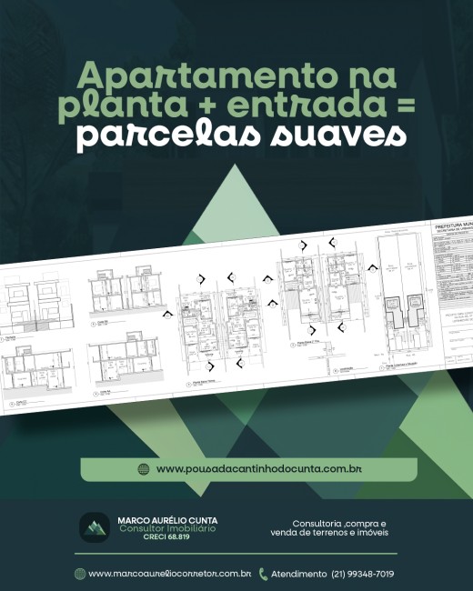 Apartamento na planta + entrada = parcelas suaves