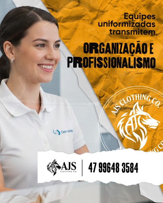 Equipes uniformizadas transmitem organização e profissionalismo
