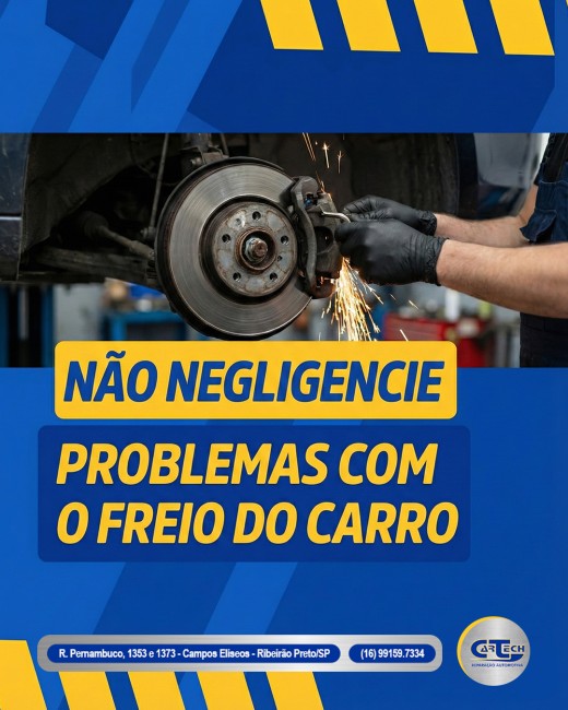 Não negligencie problemas com o freio do carro