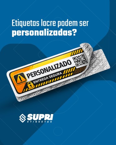Etiquetas lacre podem ser personalizadas?