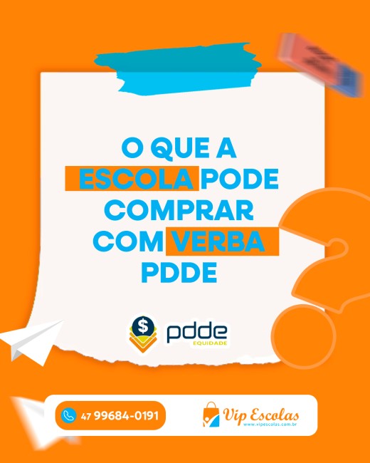 O que a escola pode comprar com verba