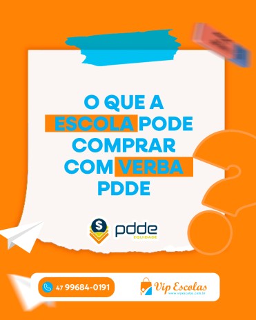 O que a escola pode comprar com verba