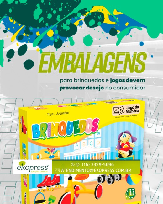 Embalagens para brinquedos e jogos devem provocar desejo no consumidor
