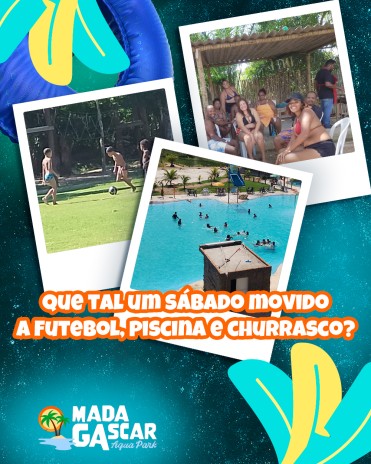 Que tal um sábado movido a futebol, piscina e churrasco?