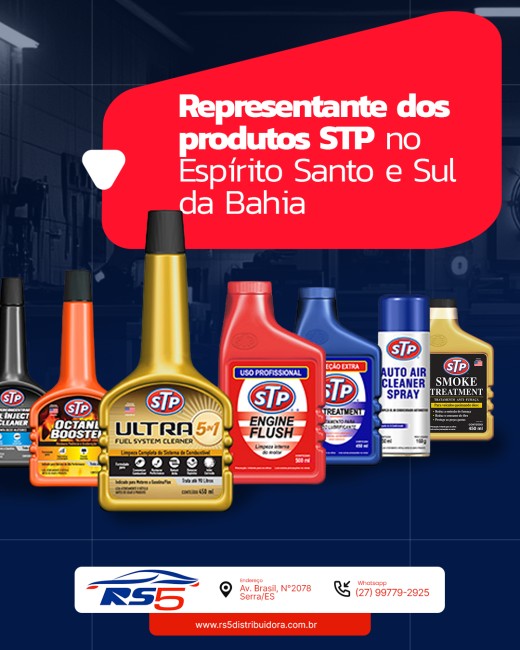Representante dos produtos STP no Espírito Santo e Sul da Bahia