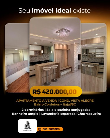 Apartamento Mobiliado à Venda – Cordeiros | Itajaí/SC  Cond. Vista Alegre - Pegar mais informação pelo link e pasta (https://www.dropbox.com/scl/fo/6mmljx31bvltejelirwz3/ALnaJRSrTxr7CZI1FJbNt