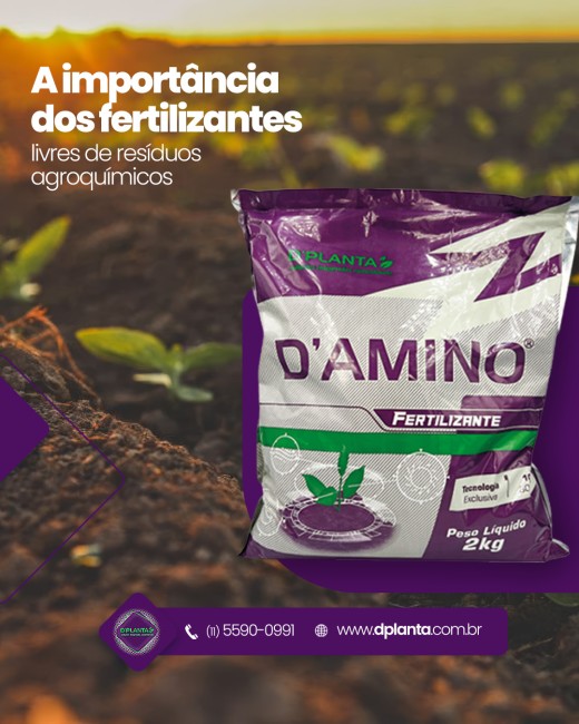 A importância dos fertilizantes livres de resíduos agroquímicos